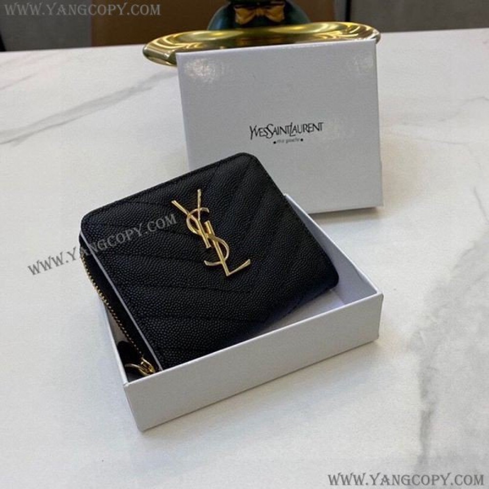 サンローラン 偽物 YSL ２つ折り ミニ財布   Saz70832