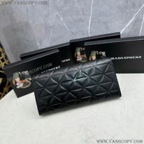 プラダ 偽物 ブラッシュド レザー 長財布 ML202