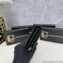 プラダ 偽物 ブラッシュド レザー 長財布 ML202