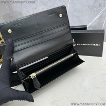 プラダ 偽物 ブラッシュド レザー 長財布 ML202