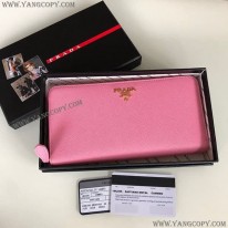 プラダ 偽物 サフィアーノレザー ジップアラウンド長財布 puo80424