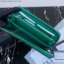 プラダ 偽物 サフィアーノエンボスレザー ジップアラウンド長財布 グリーン puh57020