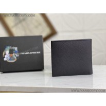 プラダ 偽物 レザー折りたたみ財布 pun29913