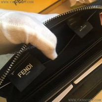 フェンディ 偽物 バッグ バグズ ブラックレザー 長財布 fee30631