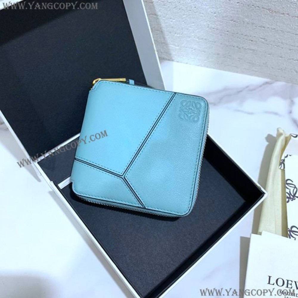 ロエベ 偽物 パズル ラウンドジップ二つ折り財布 lox74910