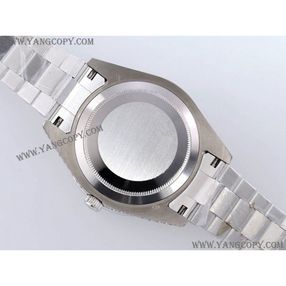 ロレックス コピー 腕時計 39MM メンズ シルバー 全面ダイヤ デイデイト roj10057