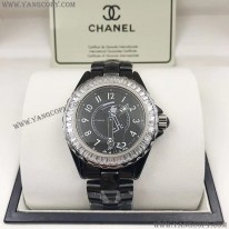 シャネル 偽物 J12 時計 マドモアゼル 33mm/38mm ダイヤモンドベゼル H5242