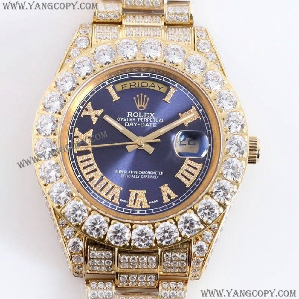 ロレックス スーパー コピー 腕時計 デイデイト 39MM メンズ パープル ダイヤモンドベゼル roo45419