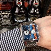 タグホイヤー 偽物 モナコ キャリバー 11 文字盤 ステンレス メンズ 腕時計 TAn52140