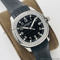 パテックフィリップ 偽物 アクアノートルーチェ ブラック ステンレス paq83027
