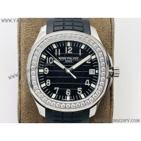 パテックフィリップ 偽物 アクアノートルーチェ ブラック ステンレス paq83027