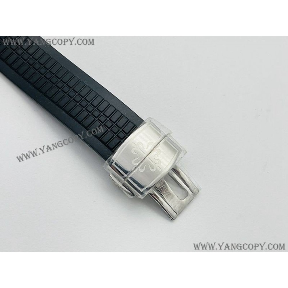 パテックフィリップ 偽物 アクアノートルーチェ ブラック ステンレス paq83027