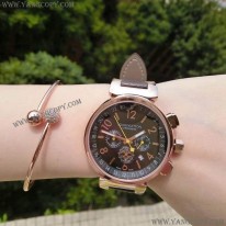 ルイヴィトン スーパーコピー 時計 タンブール ストリート ダイバー モノグラム 33mm vuy88476
