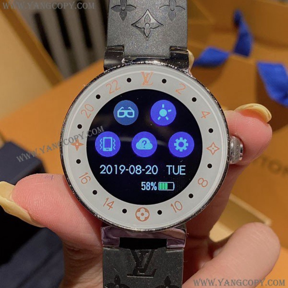ルイヴィトン 偽物 スマートウォッチ フルタッチスクリーン 42mm vux36693