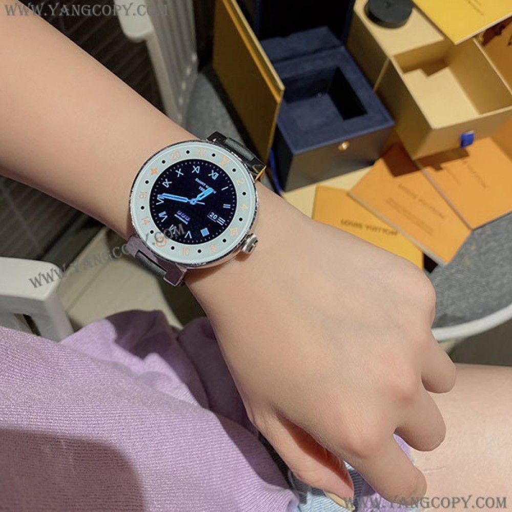 ルイヴィトン 偽物 スマートウォッチ フルタッチスクリーン 42mm vux36693