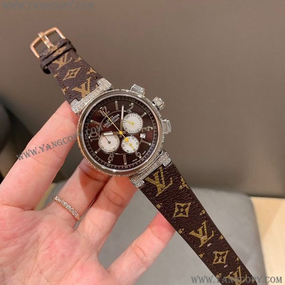 ルイヴィトン 偽物 タンブール クロノグラフ 41mm vus80570