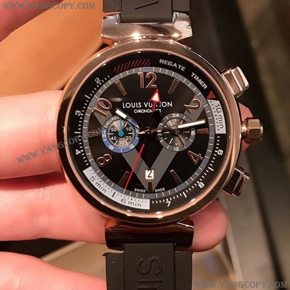 ルイヴィトン 偽物 タンブール クロノグラフ 41mm vuw93611
