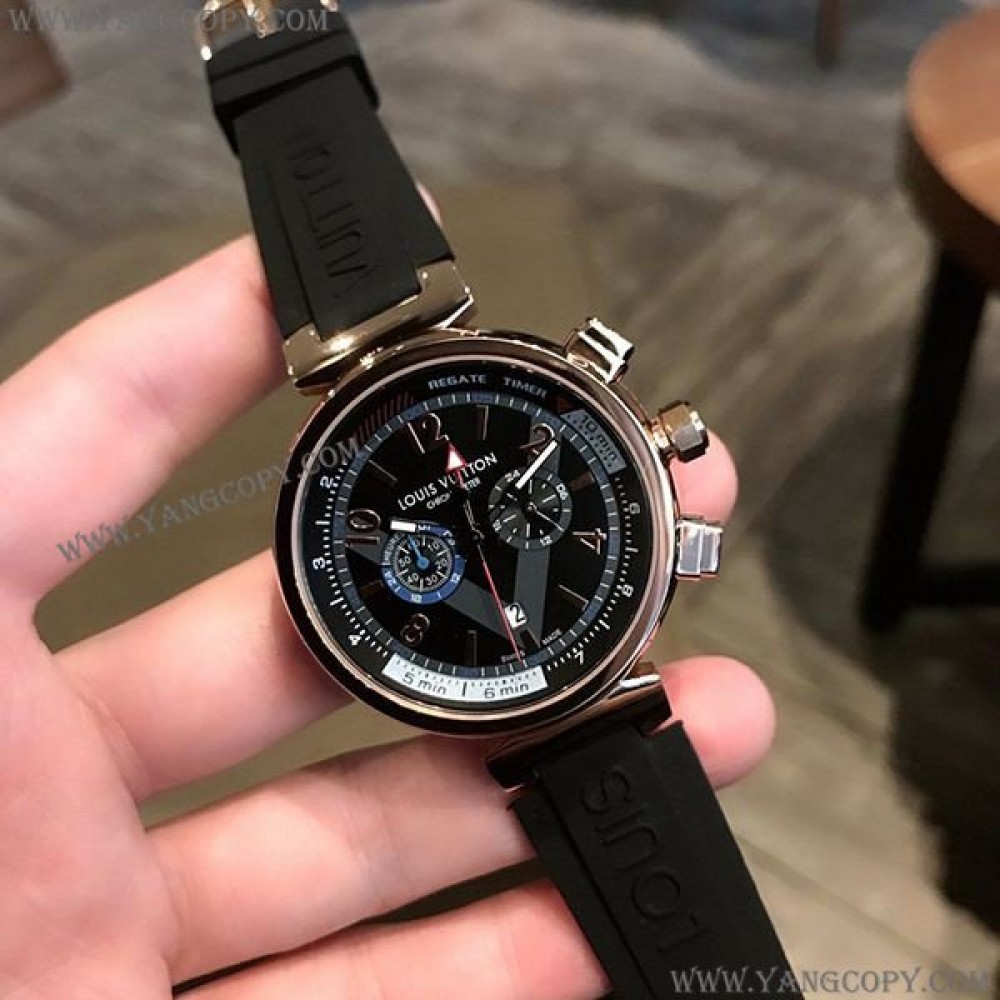 ルイヴィトン 偽物 タンブール クロノグラフ 41mm vuw93611